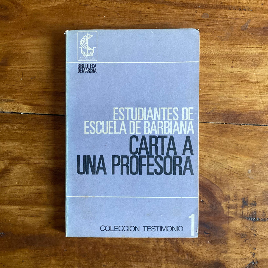 Carta a una profesora