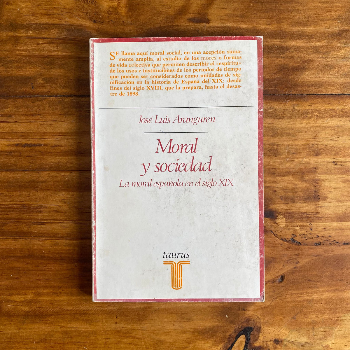 Moral y sociedad: la moral española en el siglo XIX